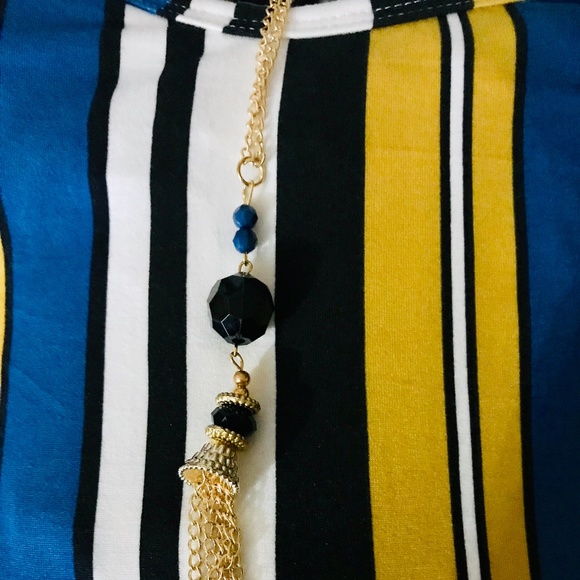 Plus Striped Trapeze Dress - Picture 4 of 5